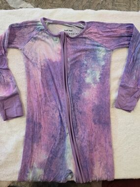 Little Sleepies Tie-Dye Purple Zippy 18-24 Mo
